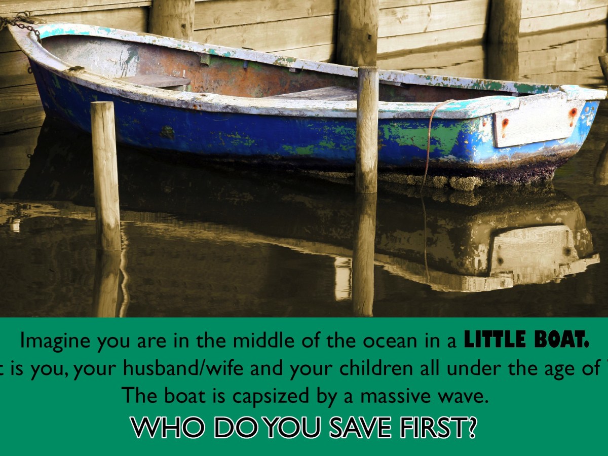 Who do you save&nbsp;first?